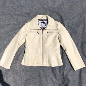 White leather jacket